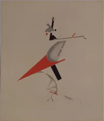 Raufbold. Figurine für die Oper „Sieg über die Sonne“ von A. Kruchenykh, 1920-1921