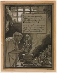 (Illustration für Rubáiyát von Omar Khayyám) Die vergebliche Jagd