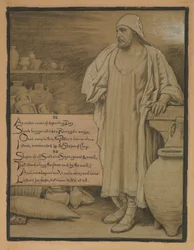 (Illustration für Rubáiyát von Omar Khayyám) Im Töpferhaus