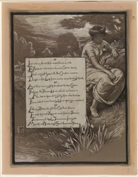 (Illustration für Rubáiyát von Omar Khayyám) Das Flussufer
