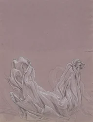 Figurenstudien (recto); Draperiestudie (verso)