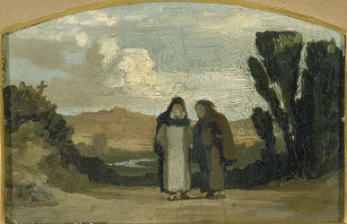 Mönche auf der Via Appia