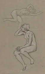 Studien für die Figur des Frühlings