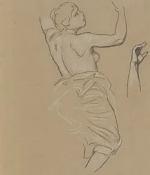 Studie für die Figur des Herbstes