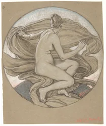 Studie für "The Morning Glory"