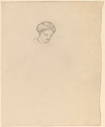 Studie eines Mädchens, ca. 1858
