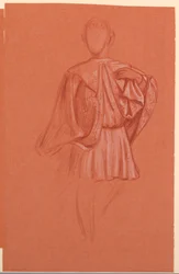 Studie einer kostümierten Figur