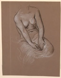 Studie eines weiblichen Modells