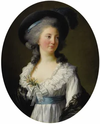 Porträt von Madame de Moreton, Gräfin von Chabrillan, fälschlicherweise mit Izabela Czartoryska identifiziert