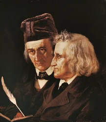 Porträt der Brüder Jacob und Wilhelm Grimm