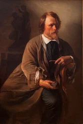 Der Bildhauer Jens Adolf Jerichau, der Ehemann der Künstlerin