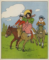 Samstag, fröhliche Zeit (Farblithografie)