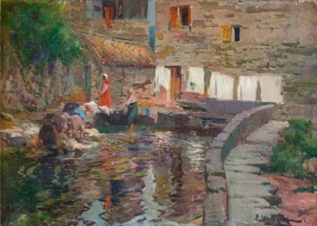Wäscherinnen, Pontevedra, ca. 1904