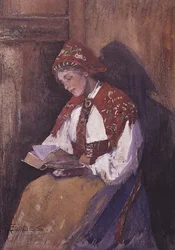 Lesende Dame