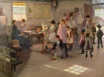 Die Schule ist aus, 1889