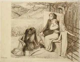 Zwei Liebende, 1854