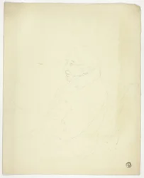 Profil eines Mannes mit Brille beim Lesen