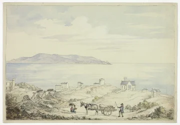 Blick auf Dalkey von der Straße