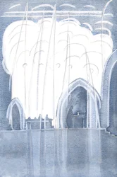 Engel umgaben unseren Priester und den Altar, mit Christus wirklich gegenwärtig