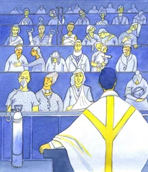 Wenn der Priester seine Gemeinde betrachtet, sich darauf vorbereitet zu predigen und zu lehren, sollte er sich daran erinnern, wie bedürftig sie sind