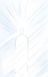 Christus, wirklich Mensch, vor dir, ist auferstanden und lebendig. Betrachte denselben Christus, göttlicher Sohn, majestätisch