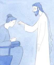 Christus segnet uns und gibt uns Frieden und Sicherheit