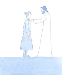 Christus berührte meine Schulter, als Er mir versicherte, dass unsere kleinen Fehler wie Staubkörner auf einem eleganten Anzug sind, wenn wir Ihm zur Heiligen Kommunion nahen