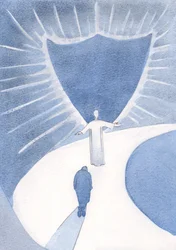 Christus ist unser Führer, der uns gegenwärtig vor dem blendenden Licht des Himmels abschirmt und uns auf die Herrlichkeit vorbereitet, 2000