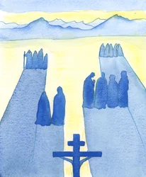 Christus sah vom Kreuz aus eine Menge von Zuschauern: die Verwirrten, die Neugierigen, die Feindseligen und die Sympathischen