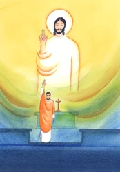 Christus spricht und handelt durch seine Priester, die 
