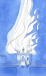 Christi wahre Gegenwart auf dem Altar ist so herrlich, dass es ist, als ob ein Feuer des Lobes und der Herrlichkeit zum Vater aufsteigt, 2002