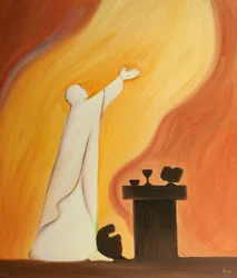 Selbst in Schwäche können wir uns im Geist Christus nahe stellen, während er bei der Messe für uns betet