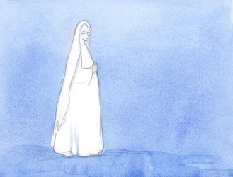 Viele Monate trug Unsere Liebe Frau Christus in ihrem Schoß; sie hatte Zeit, über ihre Rolle im Plan Gottes nachzudenken, 2002