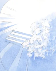 Gott begrüßte seine gemarterten Mönche in der Gesellschaft der Heiligen. Weiße Blüten schmückten den Eingang zur Herrlichkeit