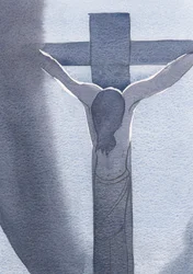 Ich sah Jesus, gekreuzigt und blutig, mit gesenktem Kopf in Qualen. Dies ist, wohin die Liebe ihn brachte