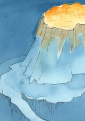 Ich sah den Globus der Erde, mit einem großen Berg darauf, 2003