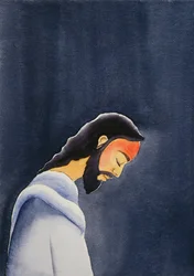 In seiner Agonie betet Jesus in Gethsemane zu seinem Vater