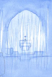 Wie Lichtstrahlen füllen die Heiligen Engel die Luft vor uns. Sie leben in ständiger Anbetung unseres Heiligen Gottes, 2002