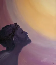 Am Kreuz liebte Jesus Seine Mitmenschen mit Seiner göttlichen Liebe und bot eine unendliche Wiedergutmachung für ihre Vergehen an.