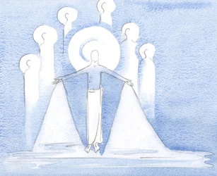 Eines Tages sah ich das kostbare Blut Jesu, das vor langer Zeit auf Golgatha für uns vergossen wurde und nun hier als unser geistliches Getränk, 2000