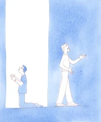 Menschen, die in Aufruhr oder Tragödie gefangen sind, reagieren auf verschiedene Weise: Die Weisen wenden sich an Gott