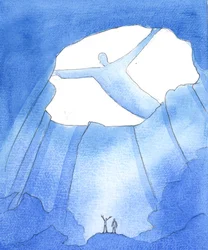 Der Vater sieht alles, was uns passiert, während wir im 