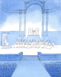 Der Herr sagte mir, dass die Bischöfe, die sich zu einer besonderen Jubiläumsfeier versammelt hatten, ein beeindruckendes Bild der bischöflichen Macht darstellten, 2005