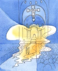 Der allheilige und majestätische Gott, den wir in der Messe durch Christus, seinen Sohn, loben, ist hier gegenwärtig