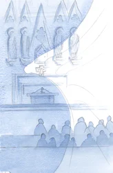 Das ganze Kirchengebäude ist voller Engel; wir streifen sie in jedem Moment