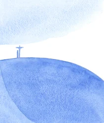 Wir, die mit Christus (bei der Heiligen Messe) beten, bringen das Opfer dar, das er auf Golgatha dargebracht hat, das Opfer darbringend, für alle flehend