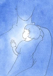 Wenn ich in Krankheit nahe bei Gott bin und mein Vertrauen auf Ihn setze, bin ich wie ein Kind, das auf der Schulter seines Vaters ruht