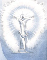 Wenn eine Seele von allen eitlen Wünschen leer ist, erfüllt Christus sie mit Seinem Licht in der Heiligen Kommunion; und während Christus Seinen Vater im Geist lobt, lobt Gott Gott in Gott, in Glückseligkeit und Glanz, innerhalb der Seele, 2000