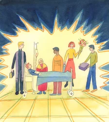 Wenn Menschen wahre Freundlichkeit und Mitgefühl gegenüber Kranken, Behinderten, Verletzten oder Sterbenden zeigen und sich liebevoll um sie kümmern, bis Gott die kranke Person aus dem irdischen Leben abruft, zeigen sie Respekt vor dem Leben