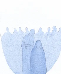 Als das Jesuskind im Tempel gefunden wurde, beugte es sich vor und erklärte seiner Heiligen Mutter leise (mit unendlicher Güte), dass seine Arbeit bereits begonnen hatte.